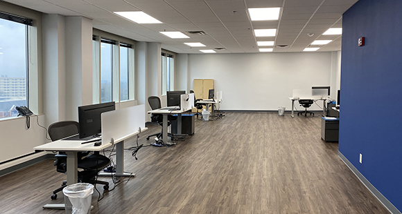 Open work area
