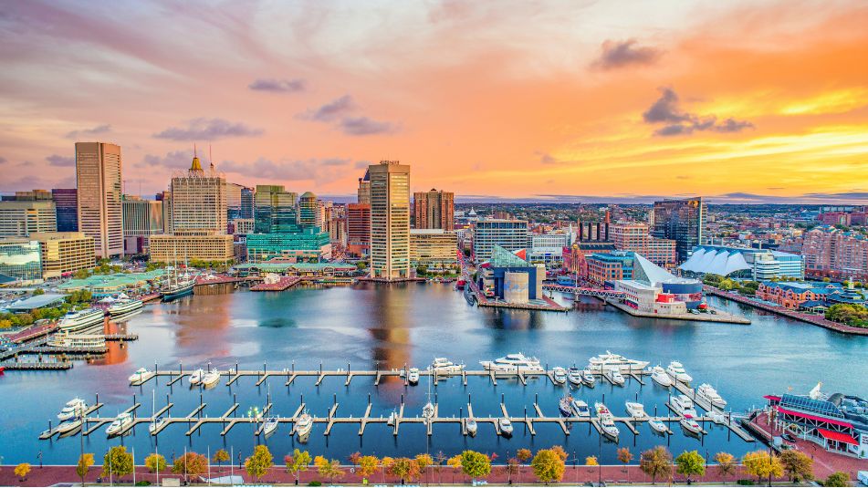 Baltimore Harbor Skyline