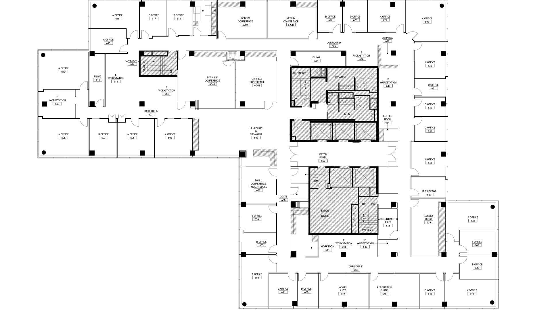 4800 Hampden Ln - 6th floor plan