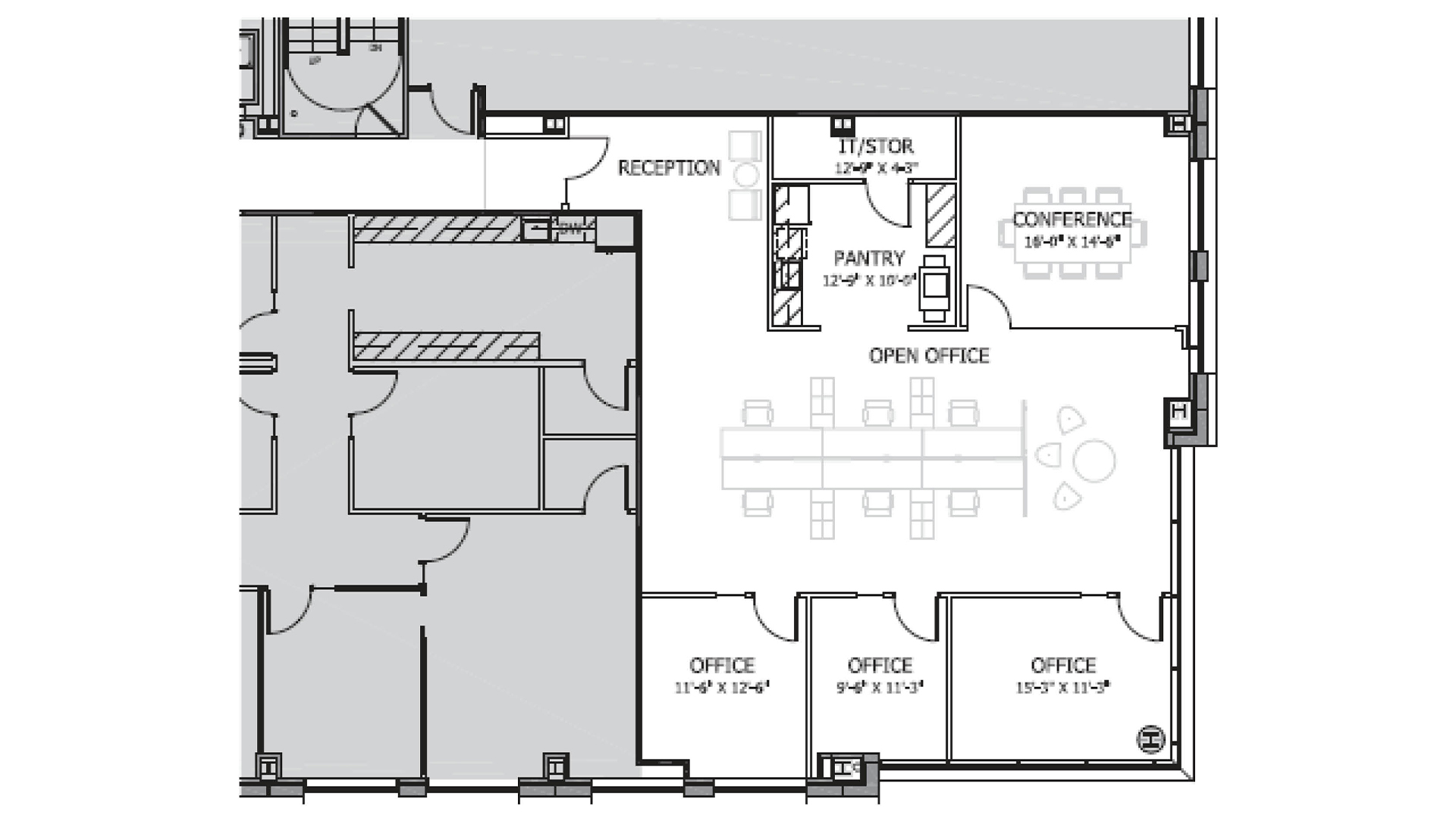 9711 Washingtonian Blvd floor plan