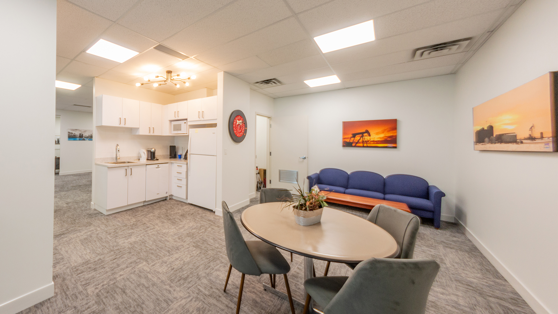 Staff lounge open area