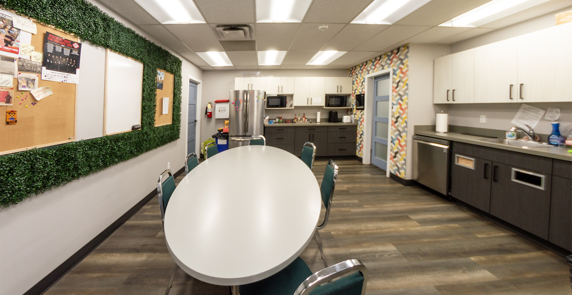 Kitchen and staff room