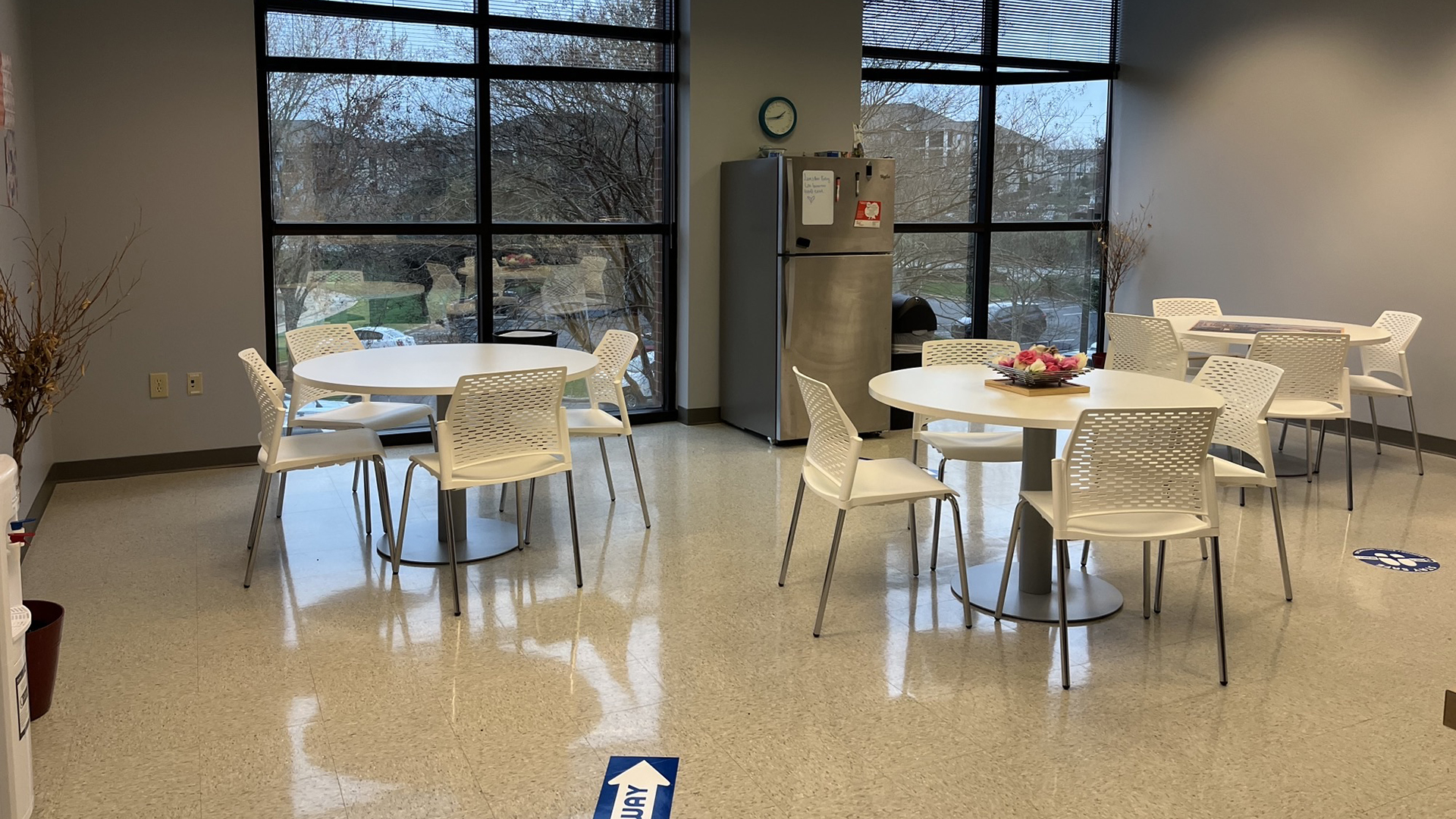 Image of breakroom within the suite