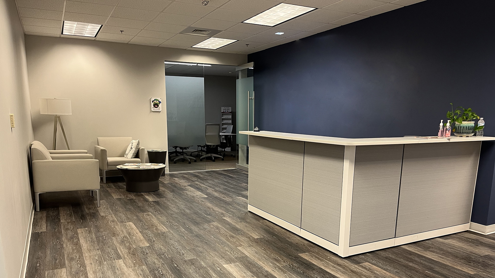 Image of Suite Entrance from reception area inside suite
