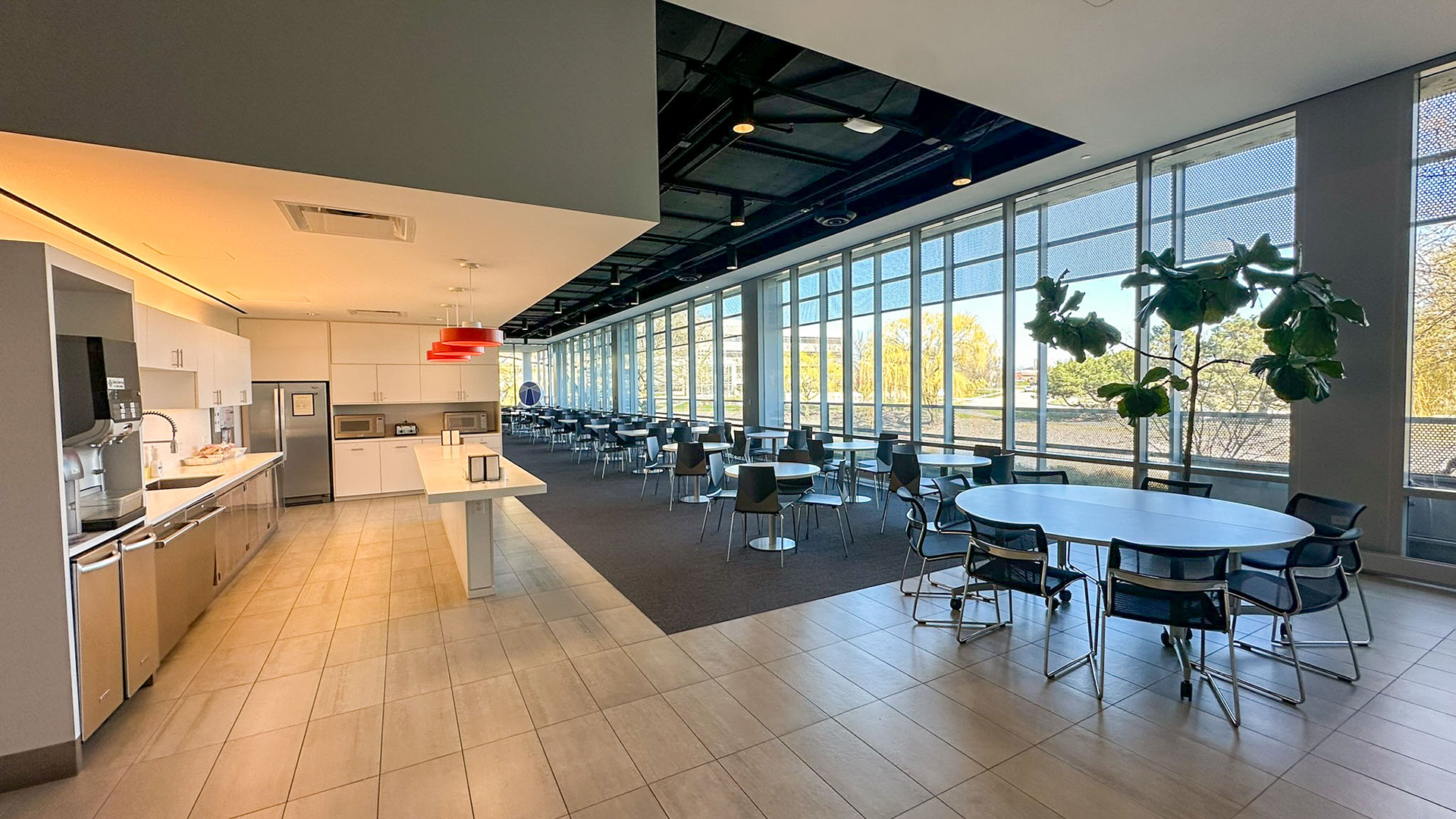Dining and kitchen area in ASA building