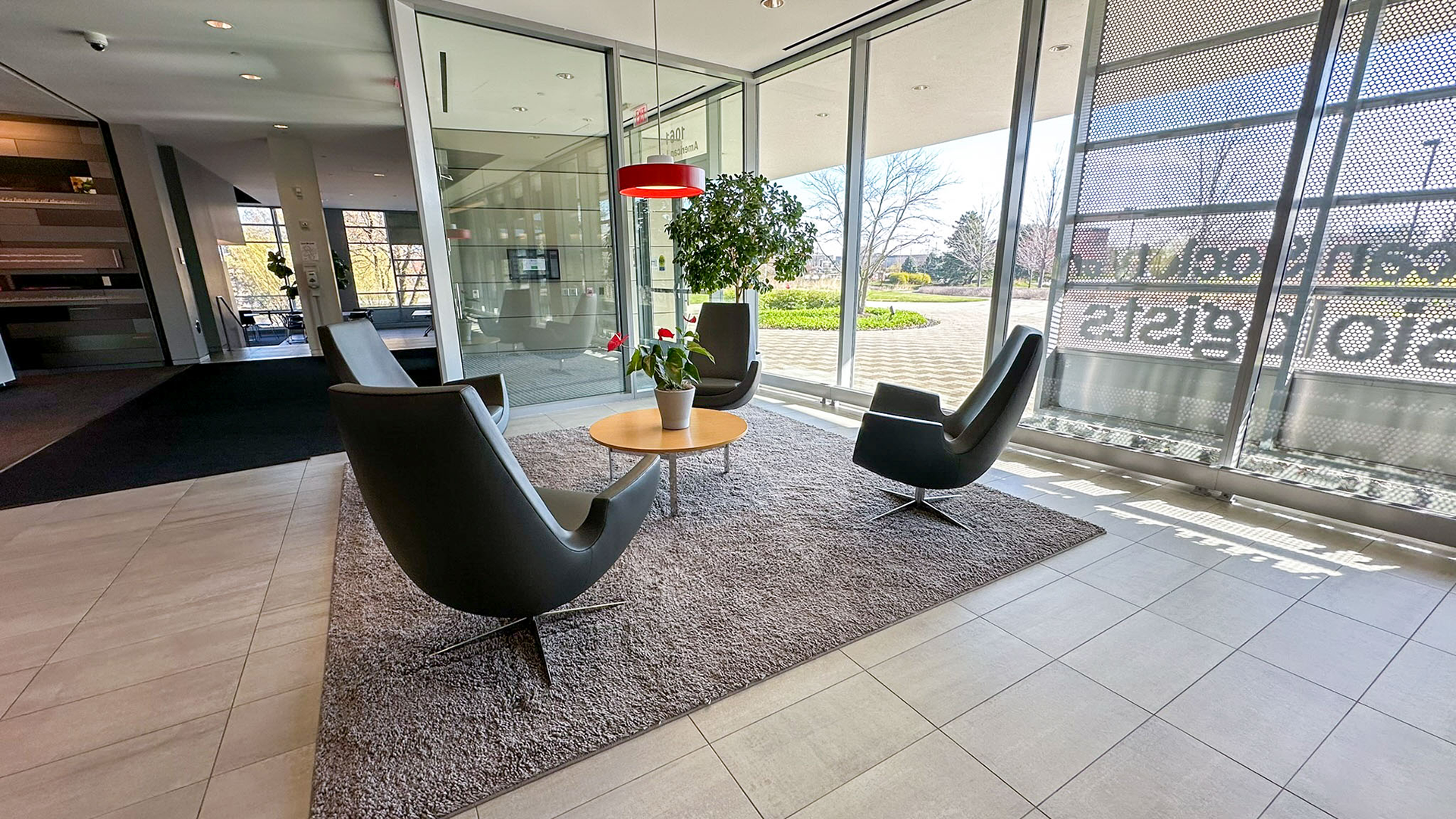 Seating in lobby area of ASA