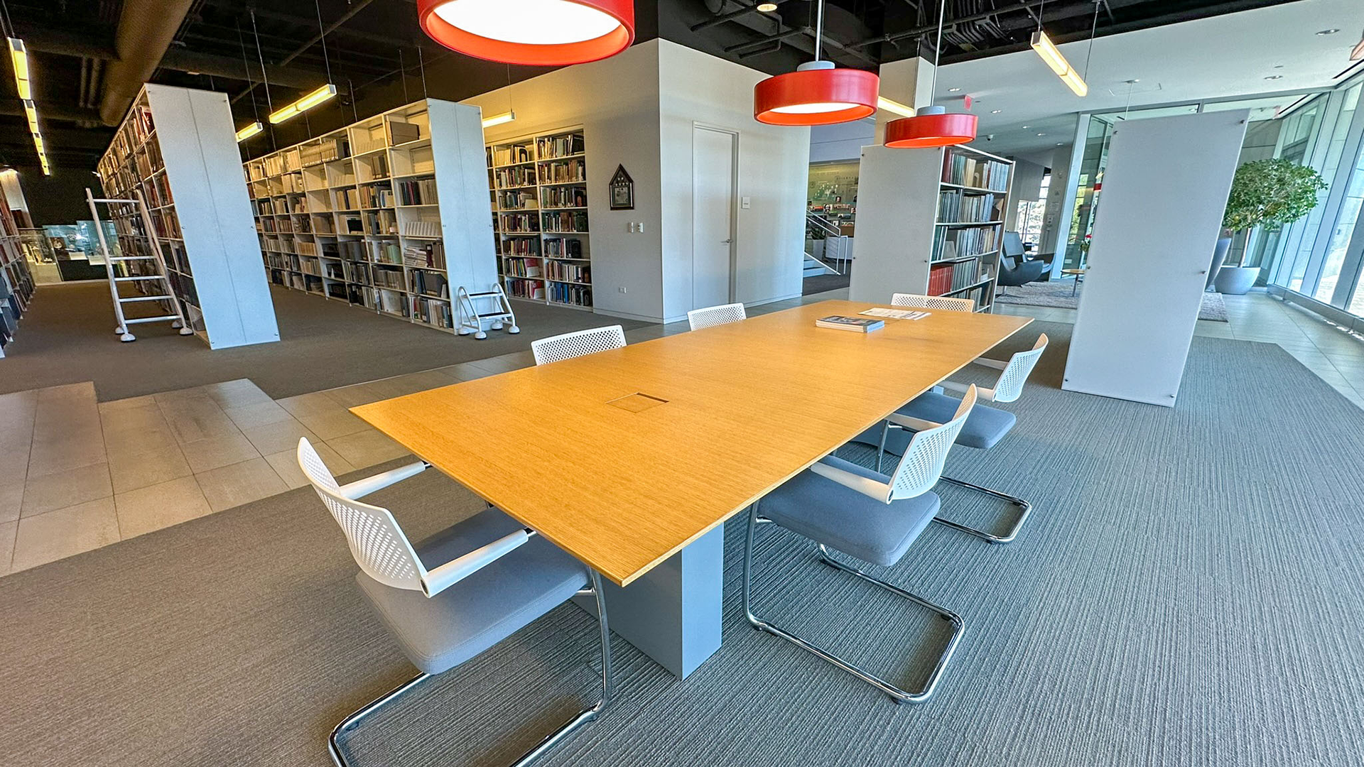 Table in library in ASA building