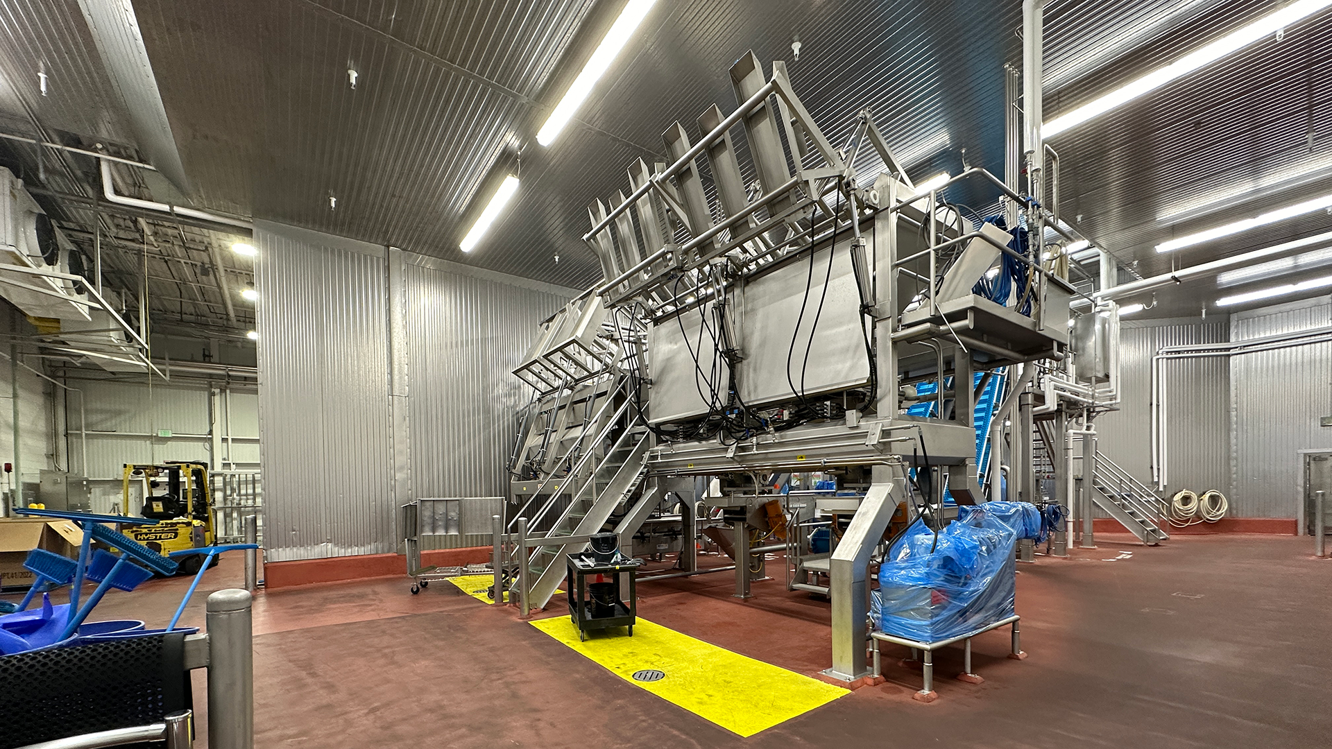 Interior shot of food production area