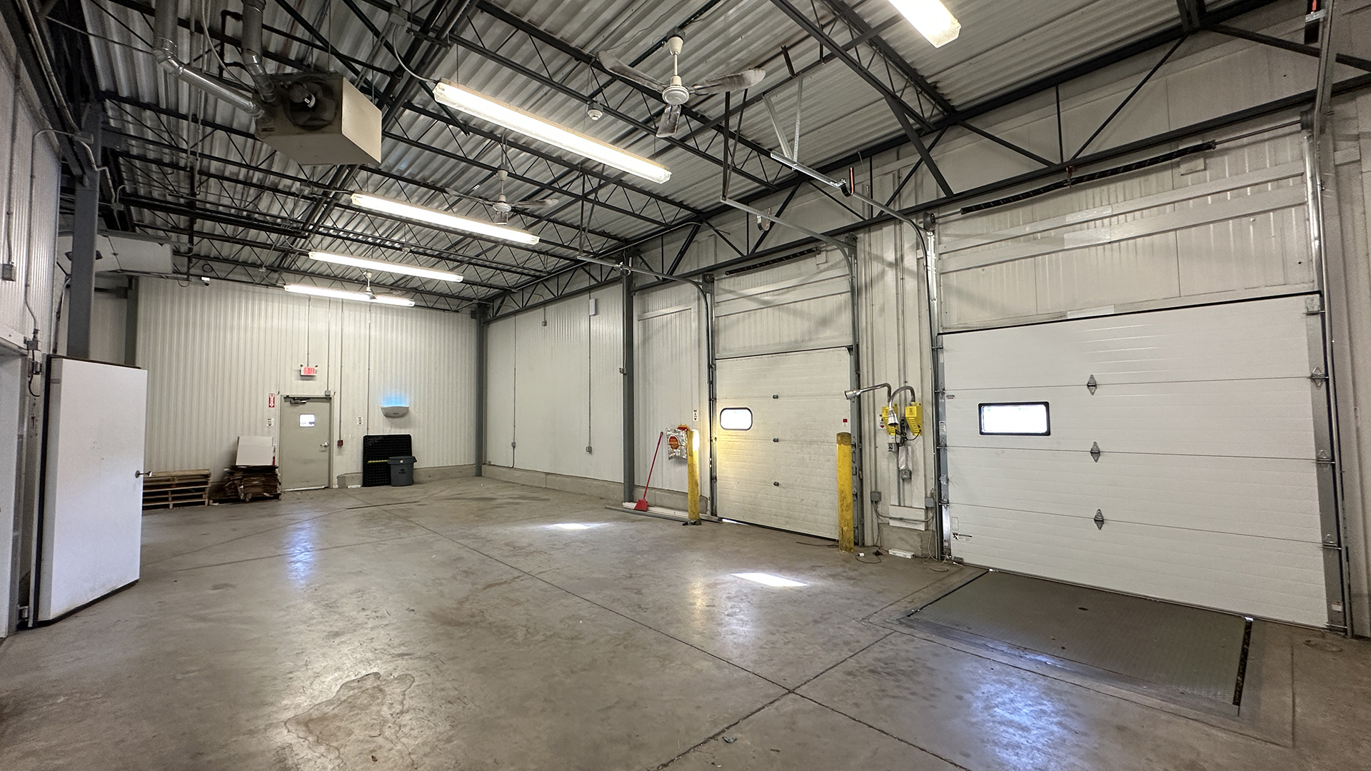 Interior shot with loading dock visible at frozen distribution facility at 1215 Gostlin St