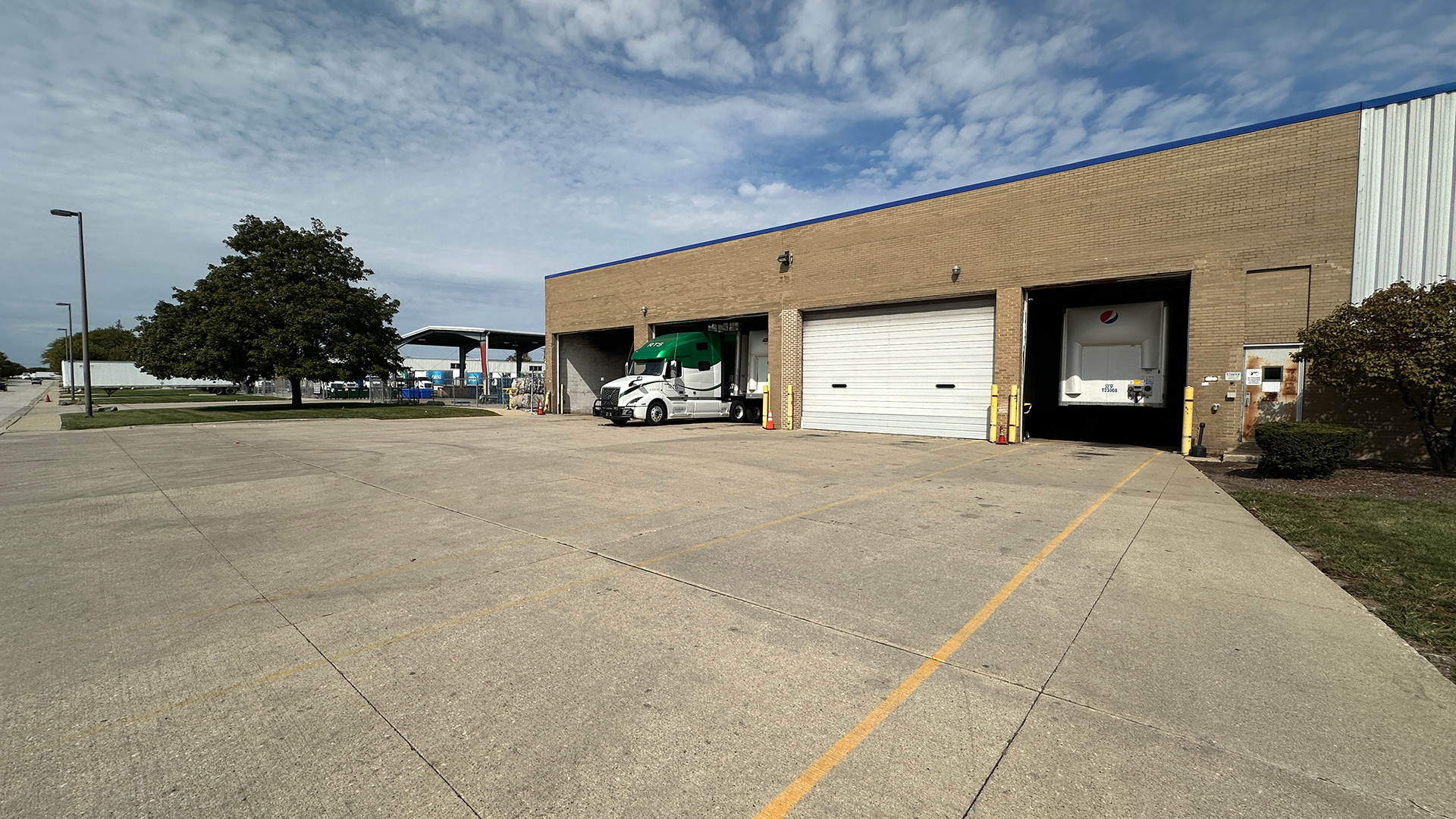 outside loading dock area 