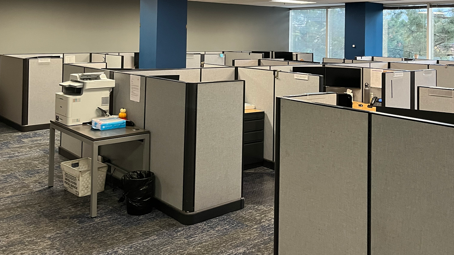 1933 N Meacham - Interior work station cubicles
