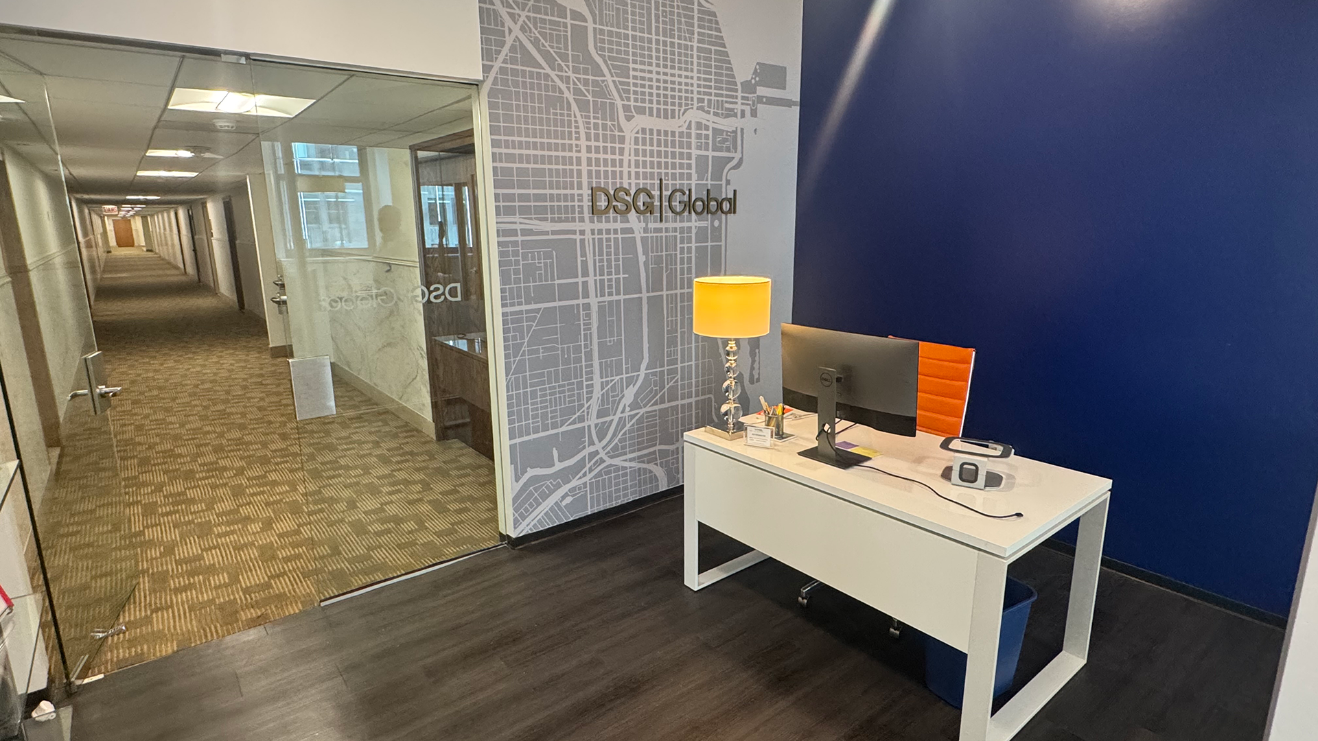 From area of office i 20 N Wacker