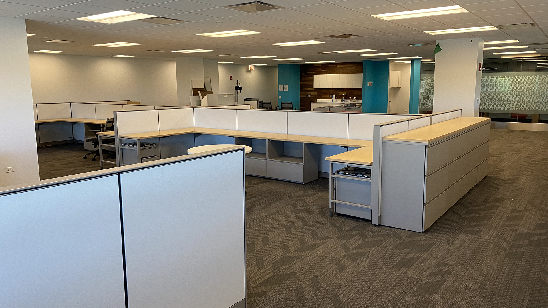 Cubicles and work spaces in 200 N Martingale Ave