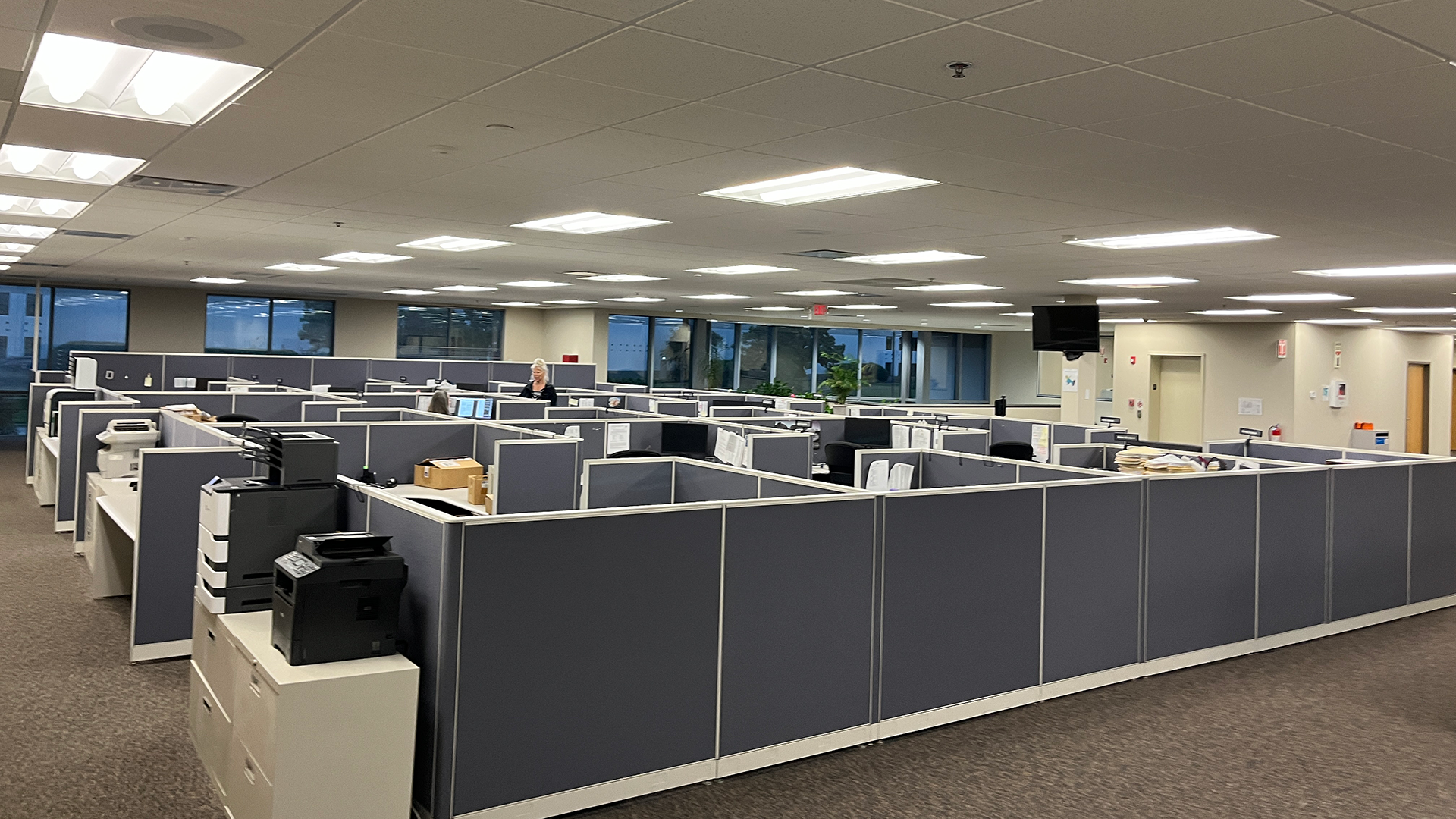 2401 Internationale - Interior shot of cubicles