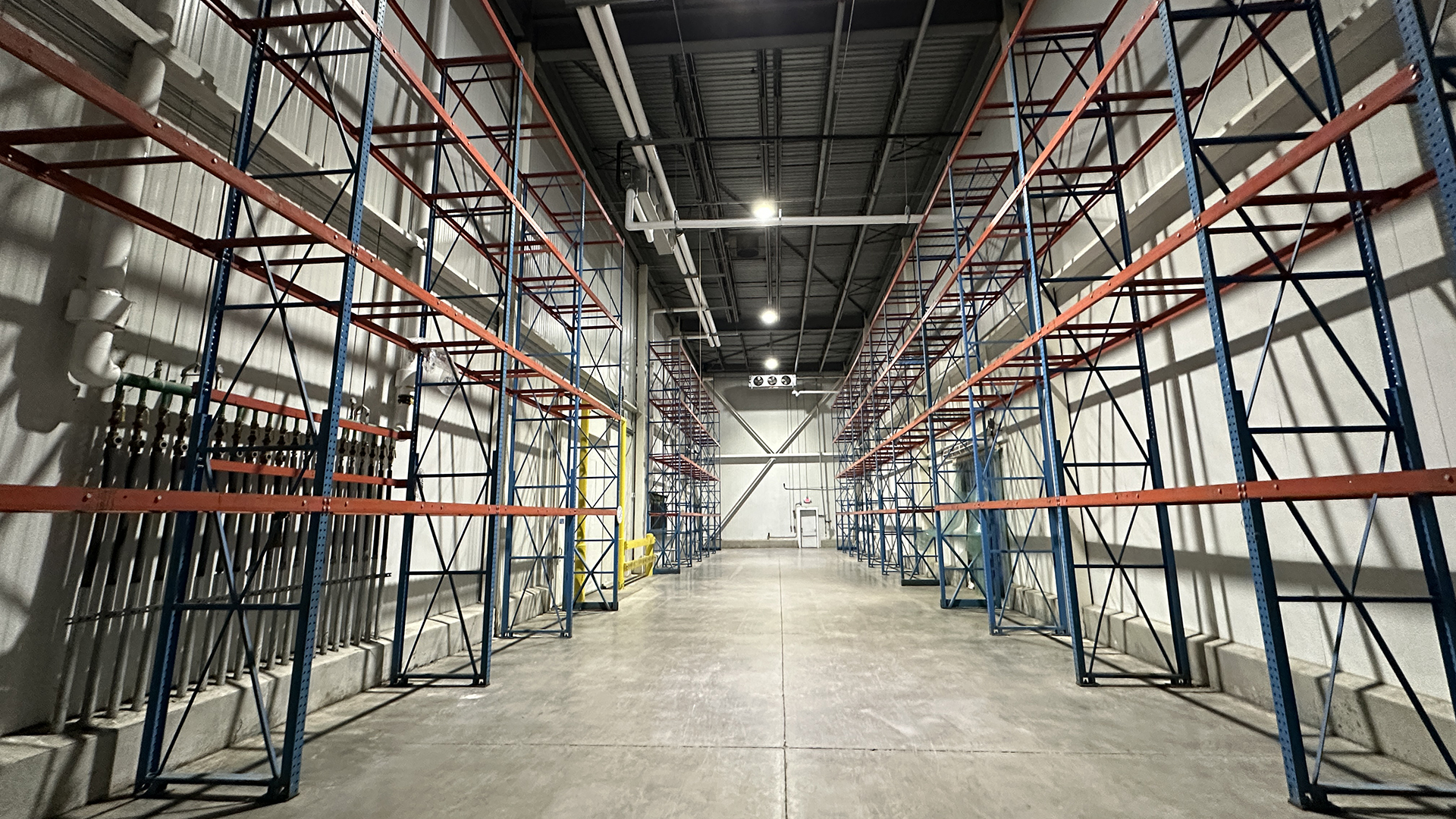 Warehouse with storage shelves at 450 central ave