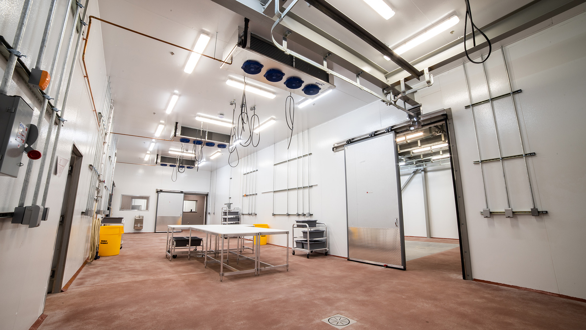 Food processing machinery in white industrial room in 4808 Kanawhat