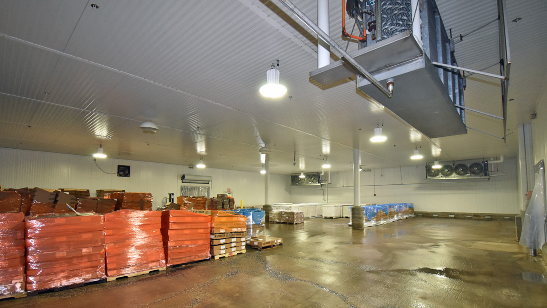 Cooler area with palleted storage at 6 Downing Dr