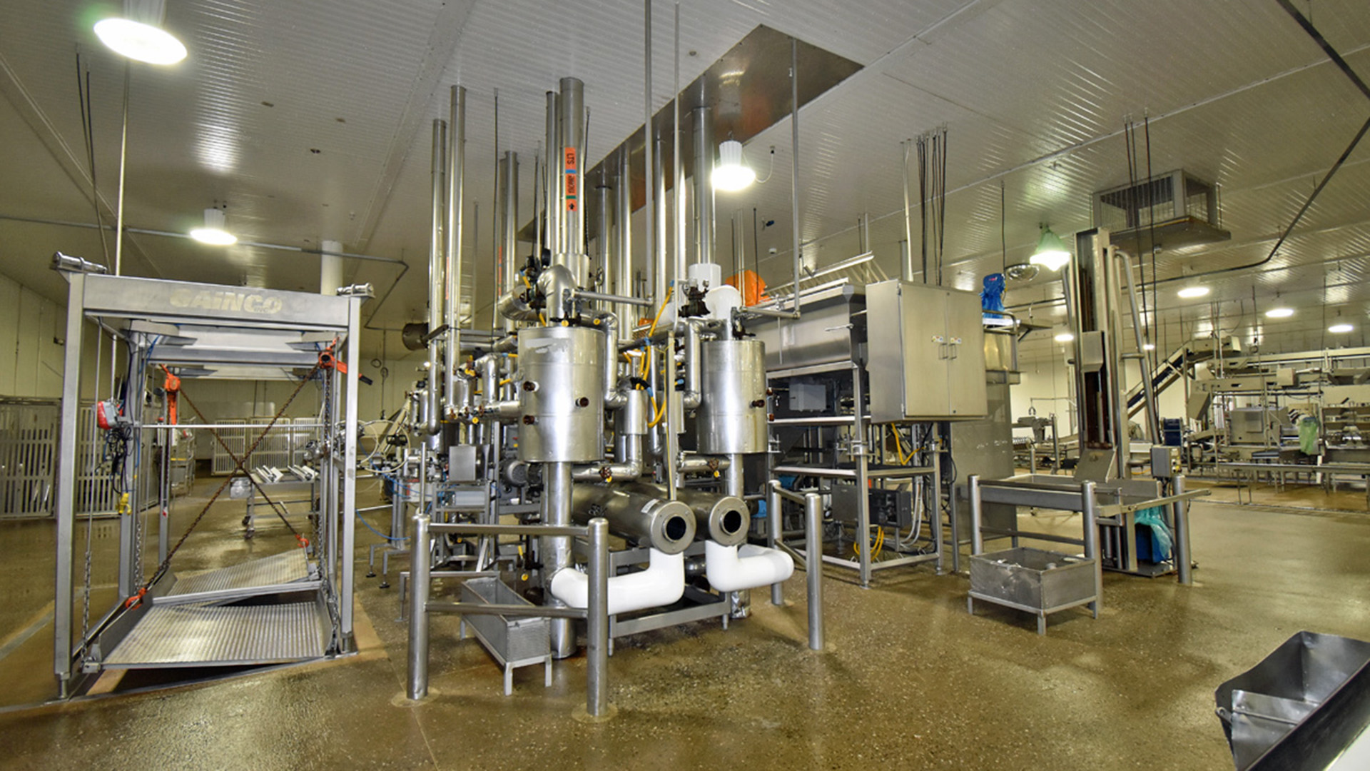Food production equipment inside of 6 Downing Dr