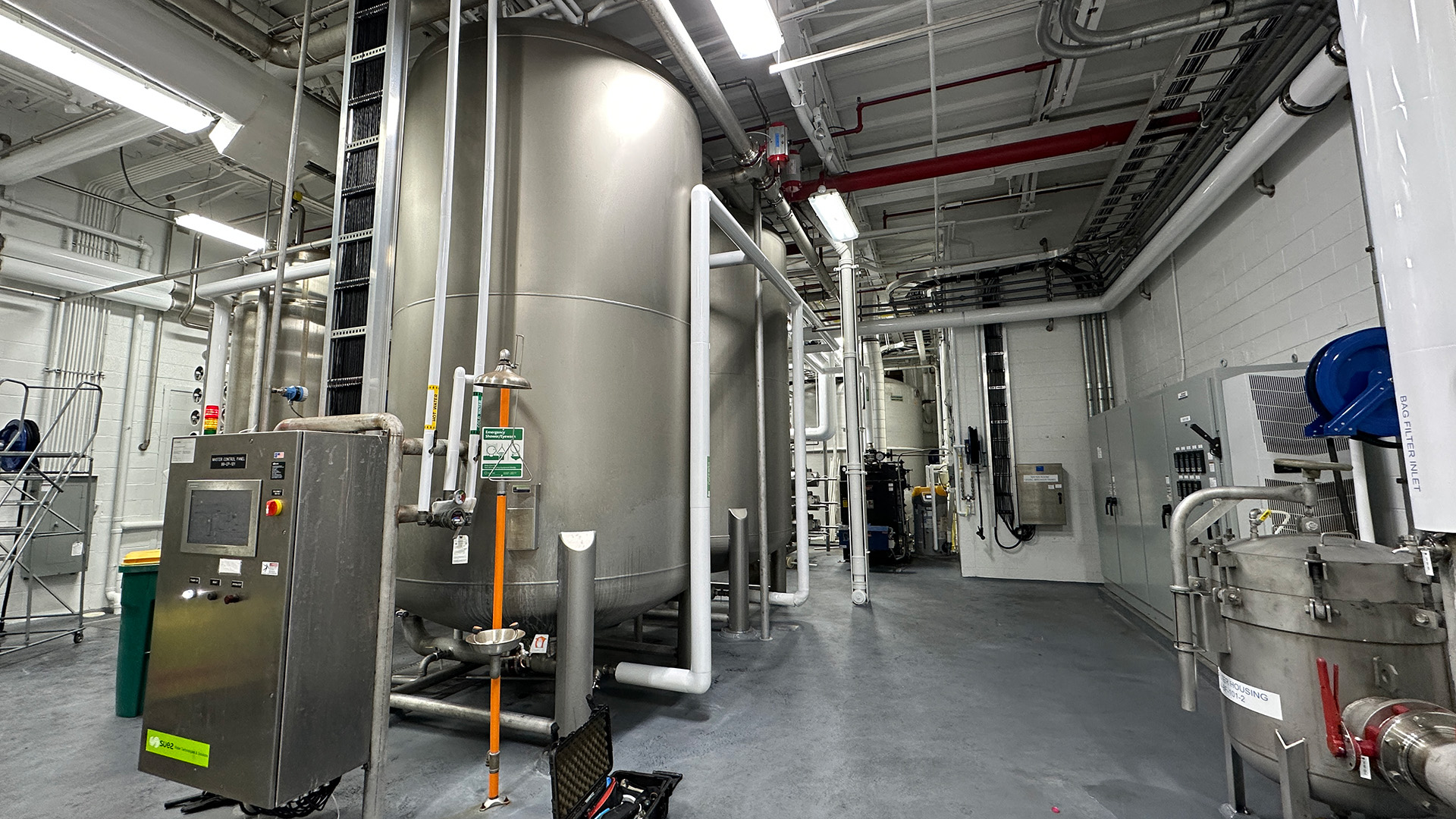 Interior shot of processing equipment inside of industrial property 650 W 51st Street