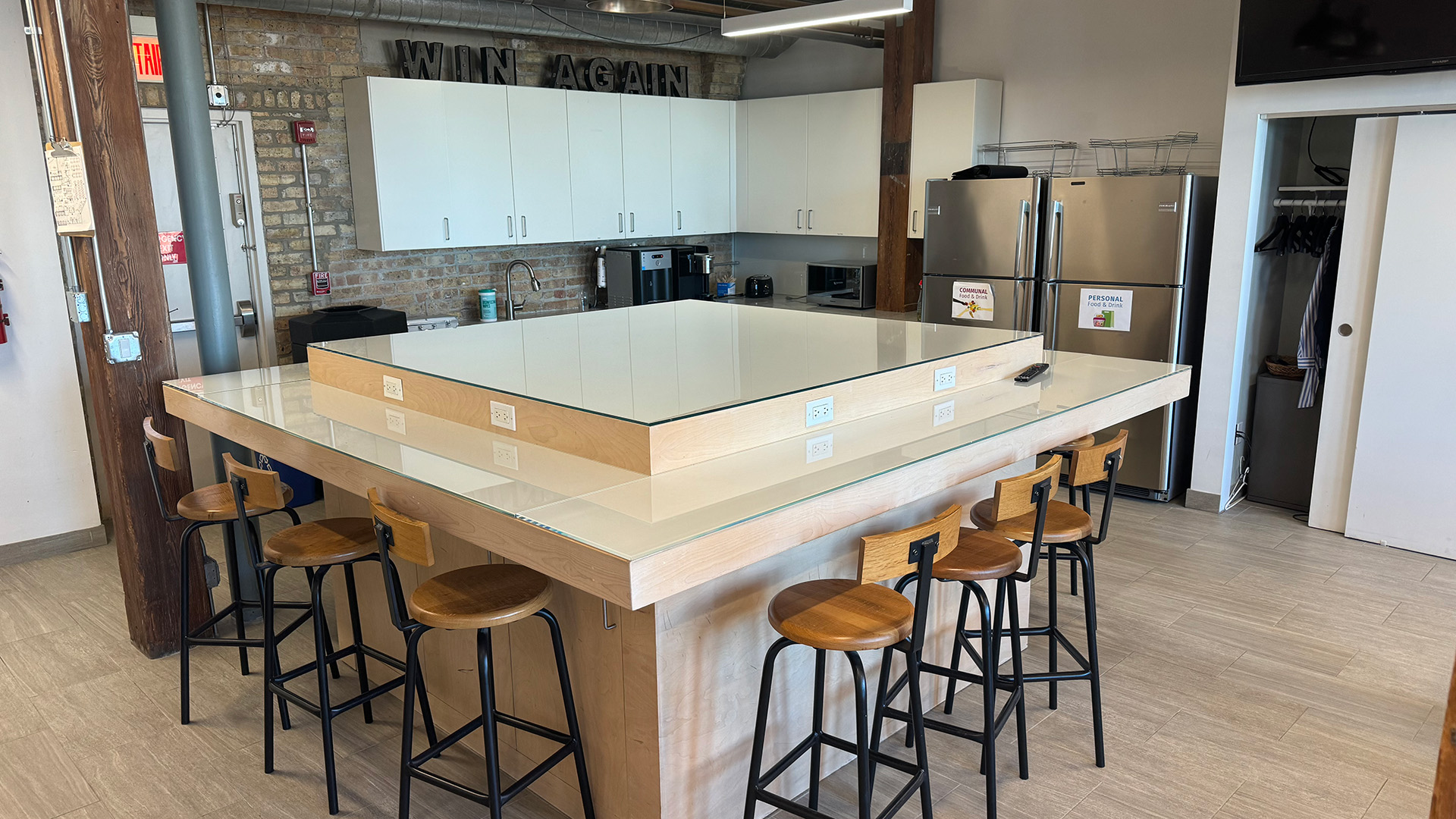 770 N Halsted Table in Kitchen Area In Office