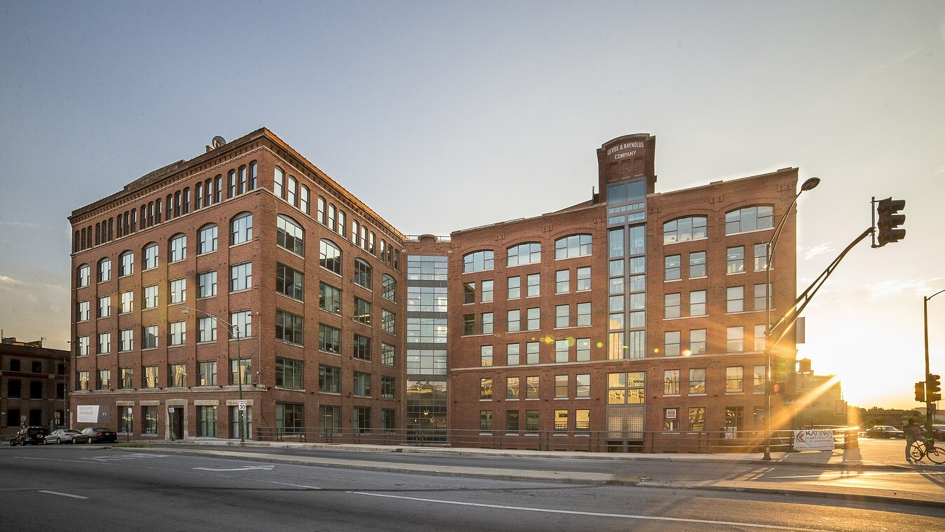 770 N Halsted Exterior Shot of Bulding With Sunrise