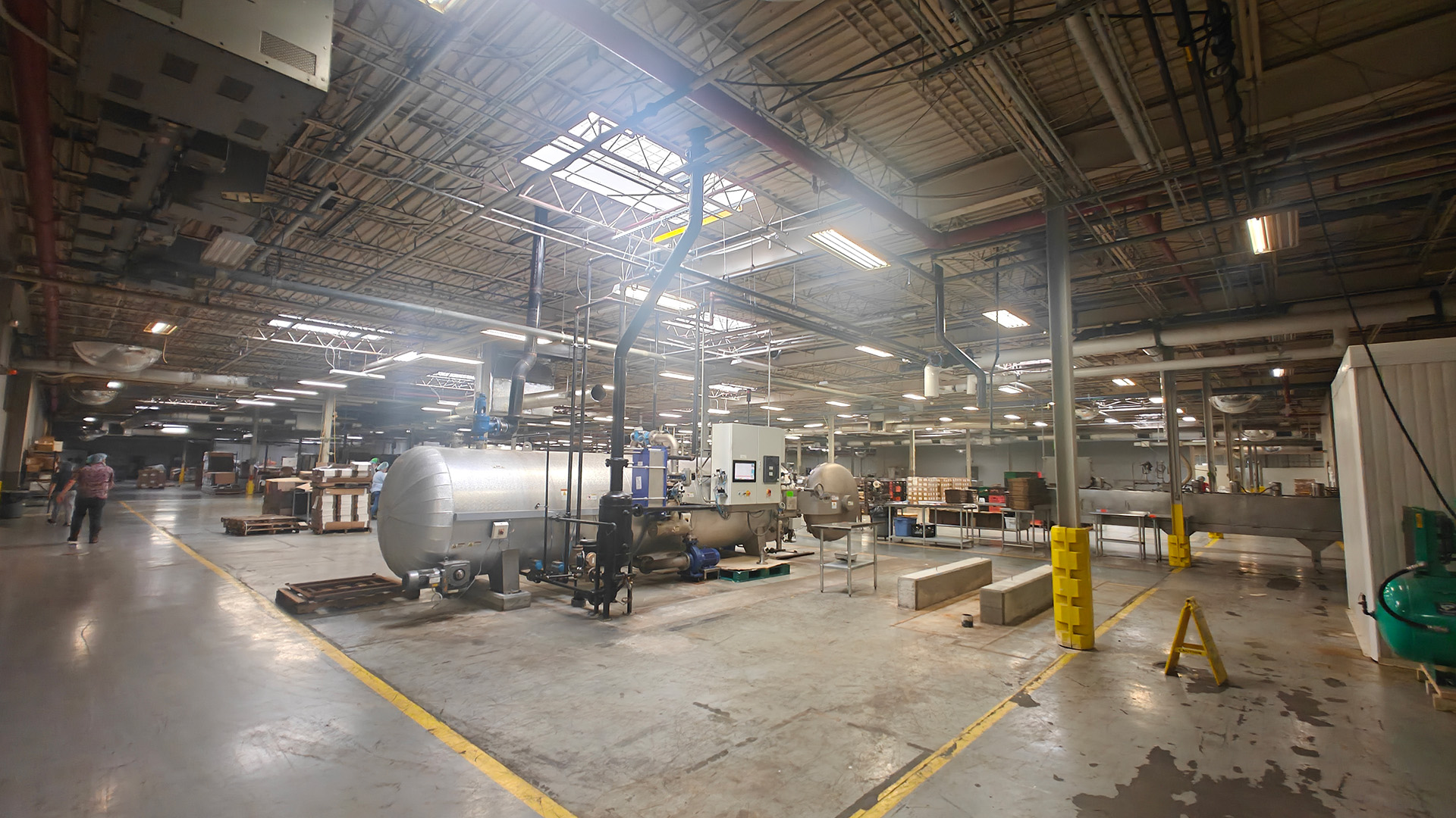 Inside of Operating food production facility