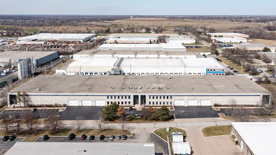 Exterior of Growvana’s distribution facility in Batavia, Illinois