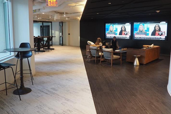 A common area in Cresa's headquarters office