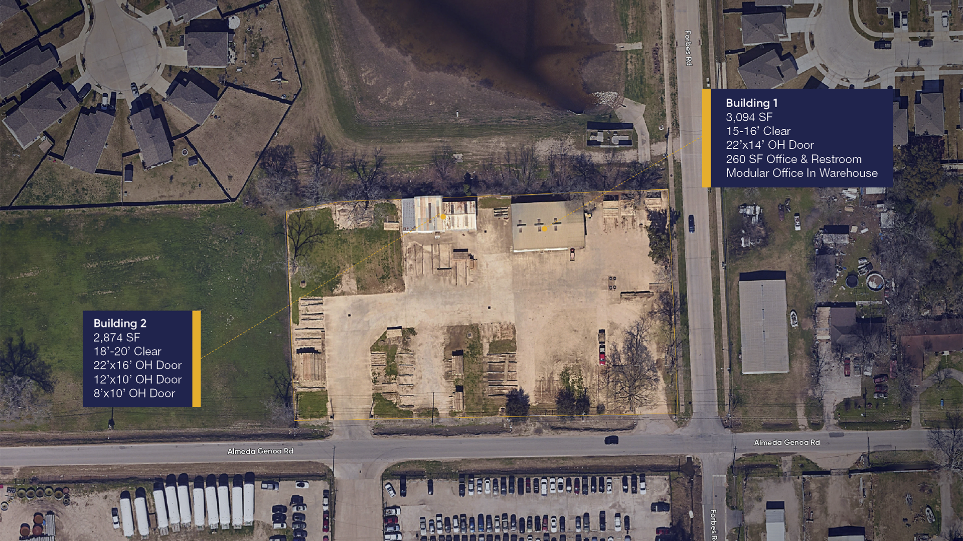 7231 Almeda Genoa Overhead Aerial Photo