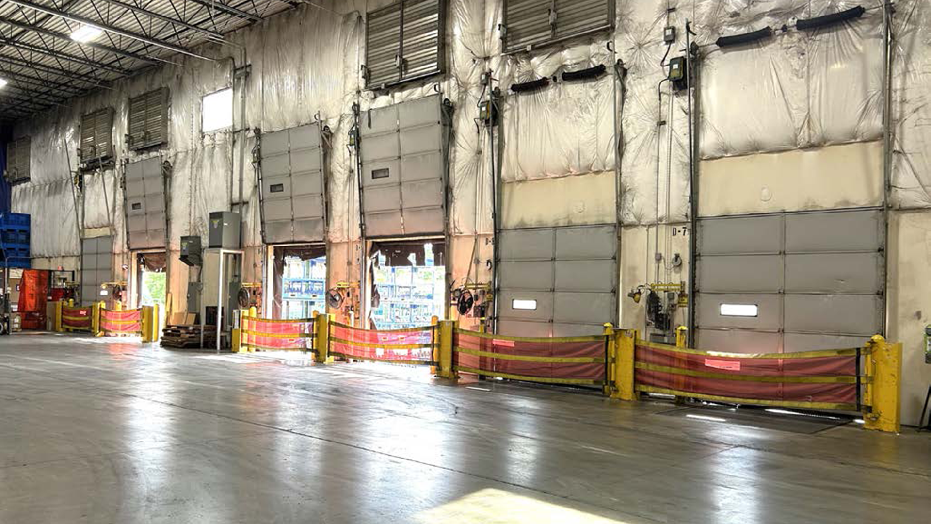 inside photo of loading dock doors at 715 beechcroft rd