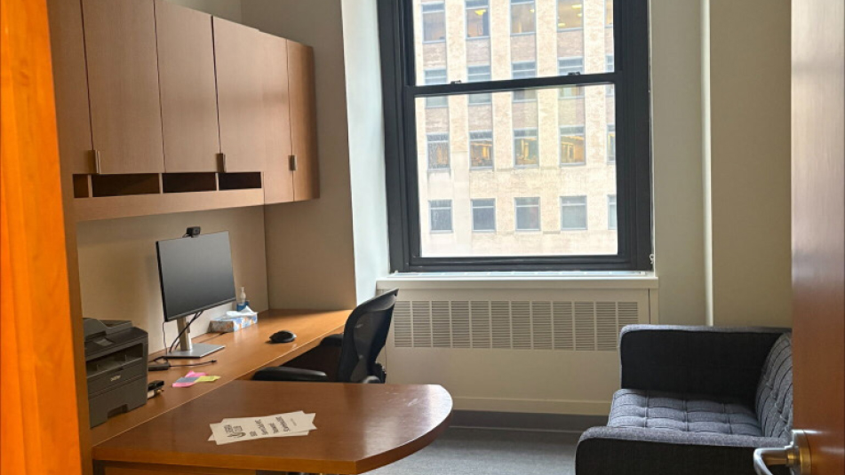 Image of an office with a sofa at 14 Wall Street 5th Floor