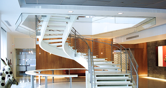 555 Radnor - staircase