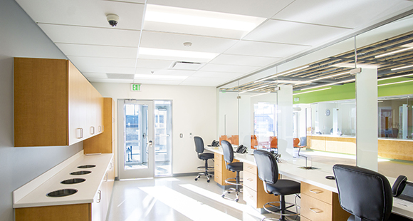 GH Bass Recovery Center reception area