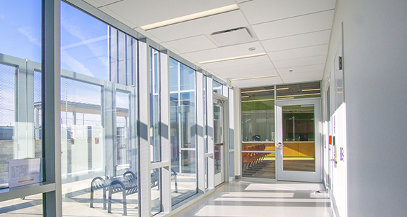 GH Bass Recovery Center hallway