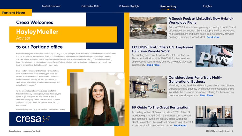 Q3 Office market Report - Portland