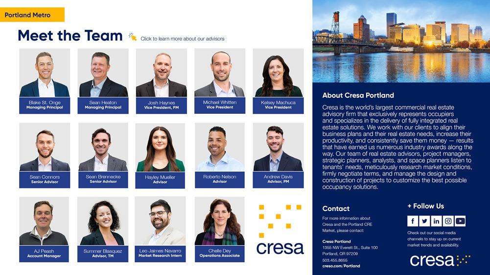 Cresa's Q2 2023 Portland Office Market Report