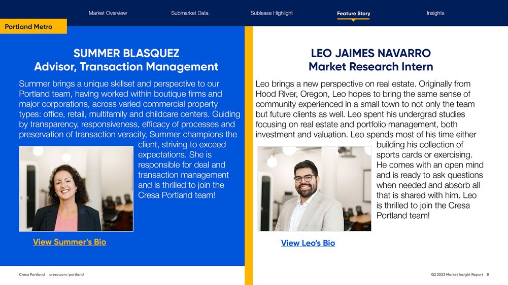 Cresa's Q2 2023 Portland Office Market Report