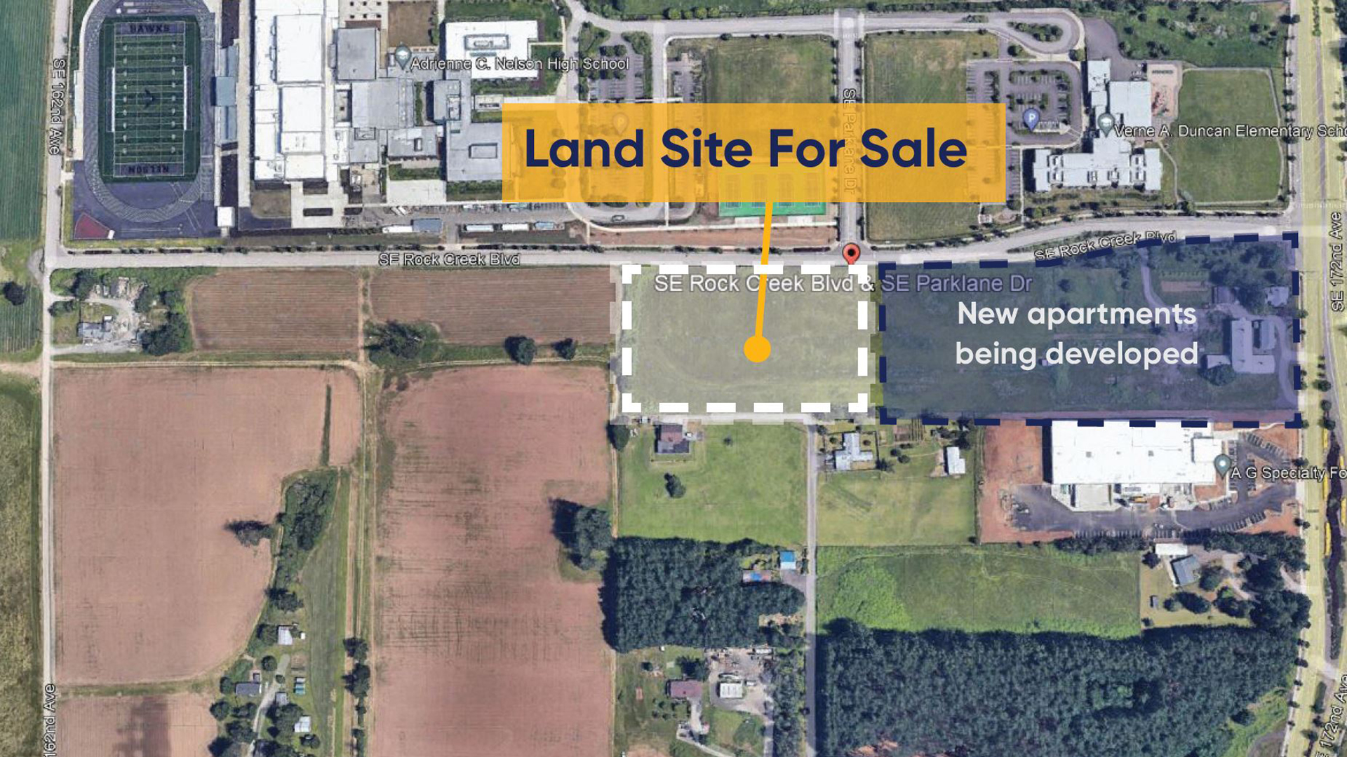 Land for sale on Rock Creek Blvd