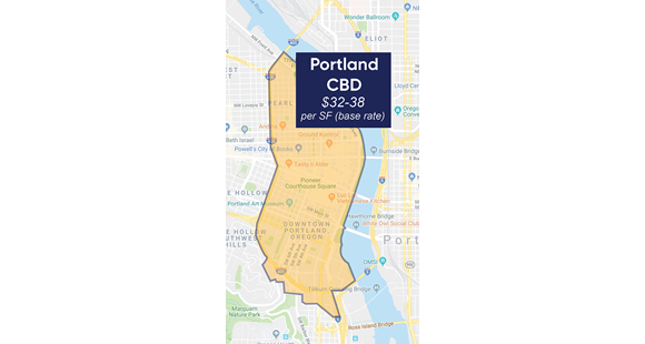 Portland CBD map