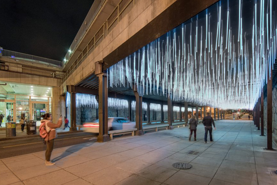 Rain Art Project NoMa Washington DC