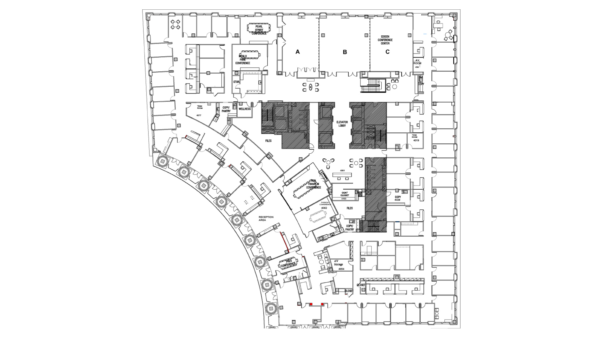 701 Pennsylvania Ave NW 4th Floor plan office space